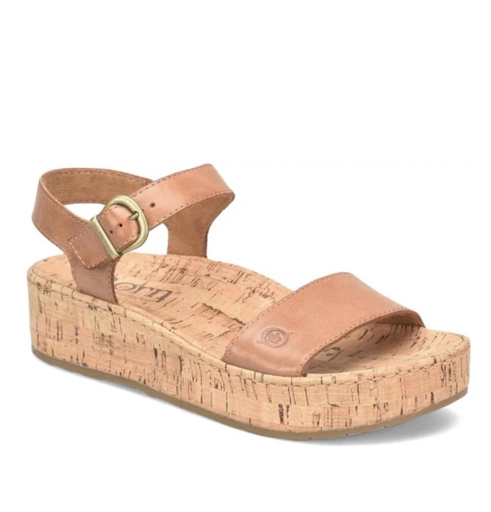NEW BORN women's sari sandal in bark brown